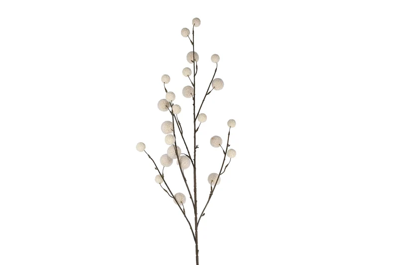 Kunsttak "Grassball" off-white 114cm