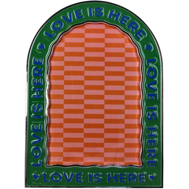 Photo Frame Zinc Green Alloy 10x15cm