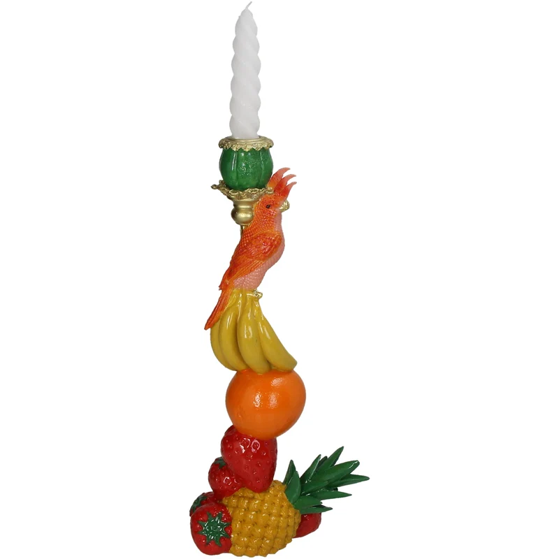 Candle Stick Fruits Polyresin Multi 15.5x10x35cm