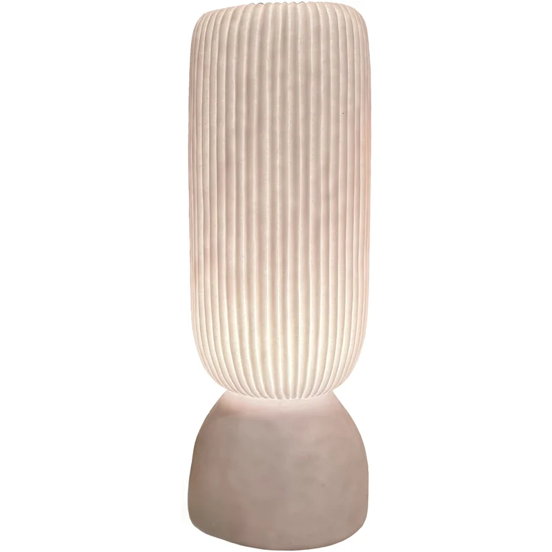 Table Lamp Sandstone Ivory 16.5x16.5x44.6cm