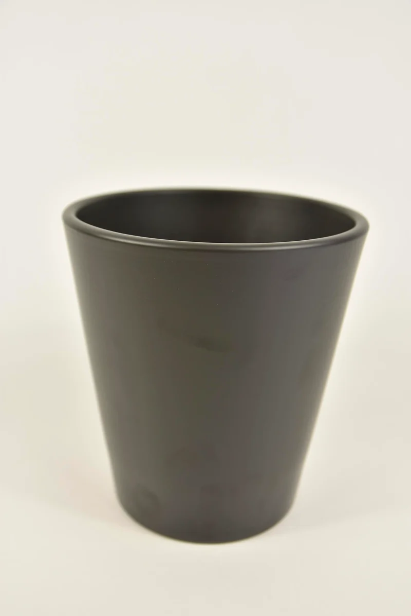 Konische vaas antraciet mat 15cm serie 441