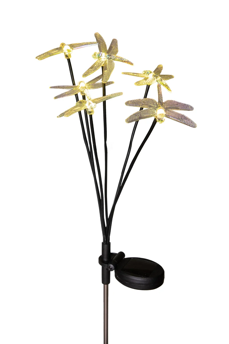 SOLAR STEKER 6 LIBELLES 8X70CM 6 LED WARM WIT