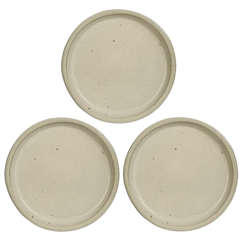 Madrid saucer round cream - h5xd49cm