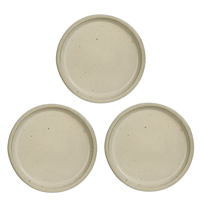Madrid saucer round cream - h4xd43cm