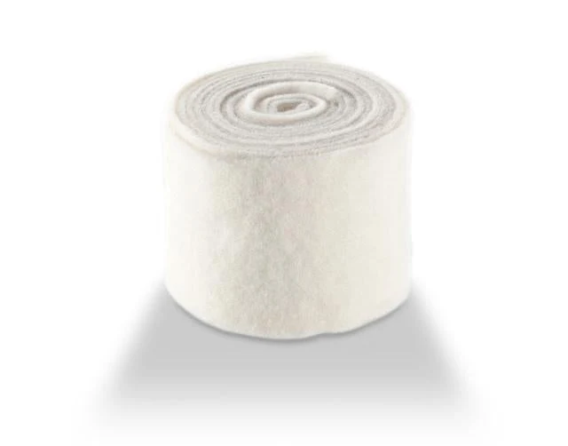 Wool felt vilt unicolor 15 cm Wit 5MTR