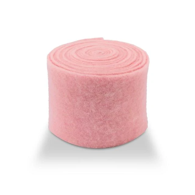 Wool felt vilt unicolor 7,5 cm Roze 5MTR