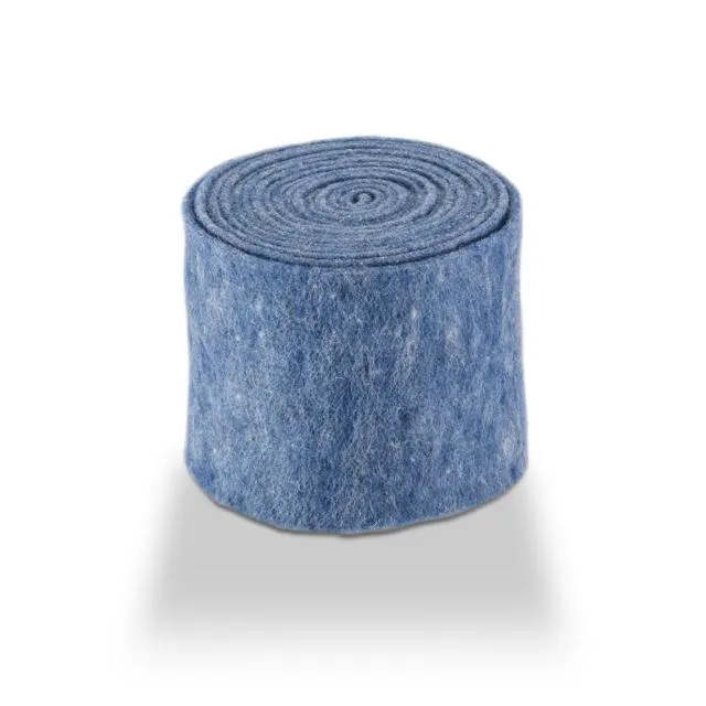 Wool felt vilt unicolor 7,5 cm Jeans Blue 5MTR