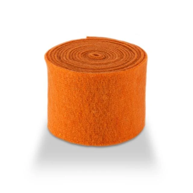 Wool felt vilt unicolor 15 cm Oranje 5MTR
