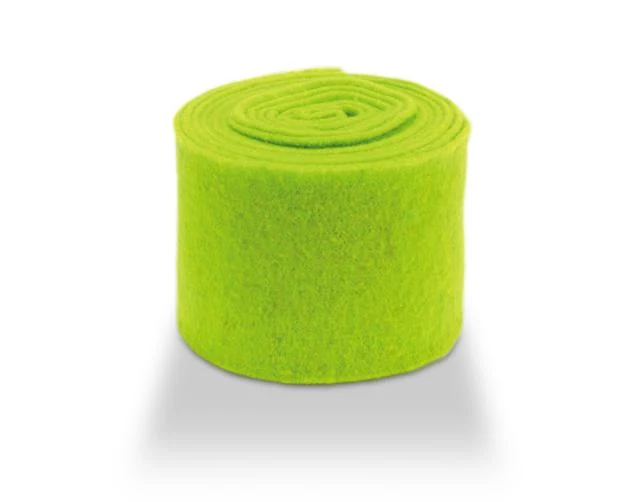 Wool felt vilt unicolor 15 cm Heldergroen 5MTR