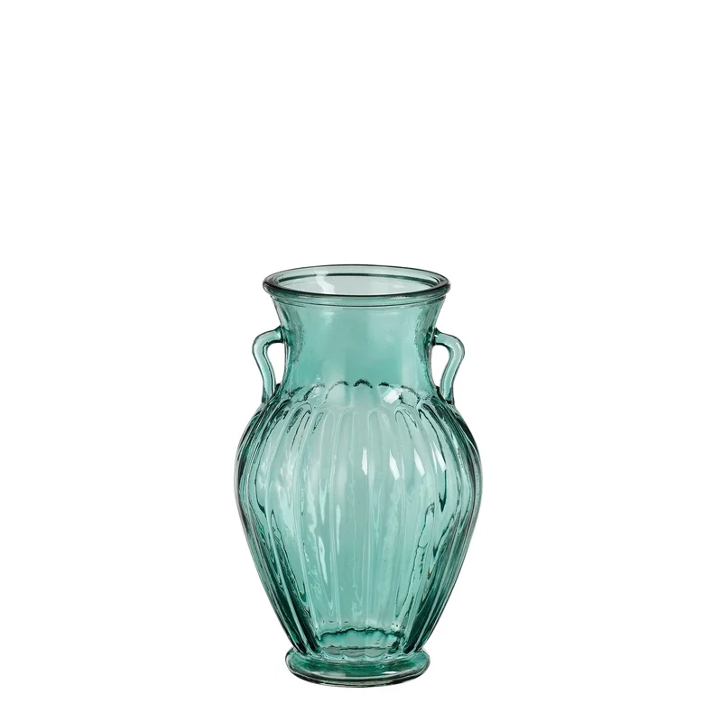 Zeus vaas glas groen - h20xd12cm