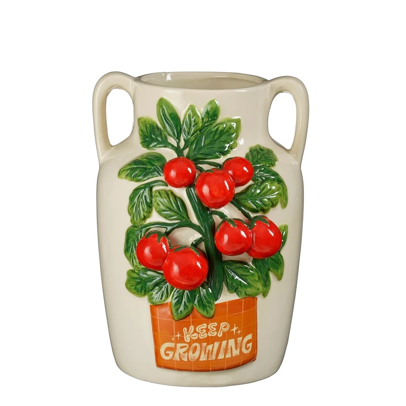 Vaas tomaat rood - l21xb18,5xh26cm