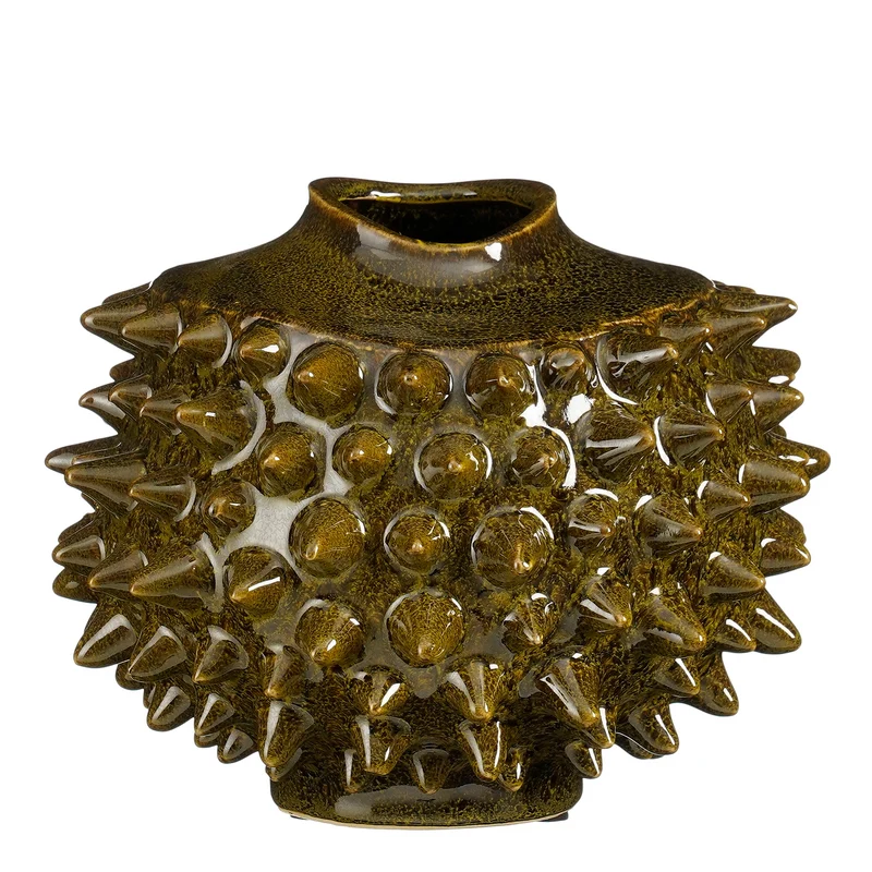 Spike vaas groen - h19xd24,5cm