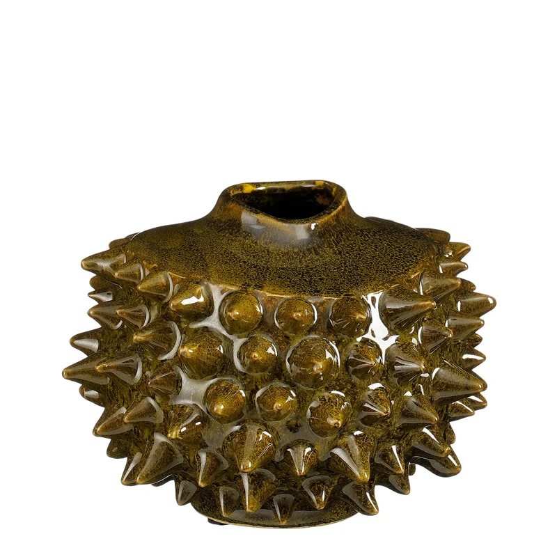 Spike vaas groen - h16xd20,5cm