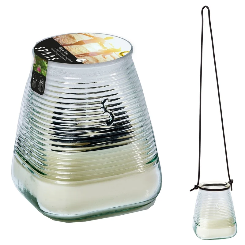 Spaas geurkaars in glas outdoor ginger love D9 H10 cm