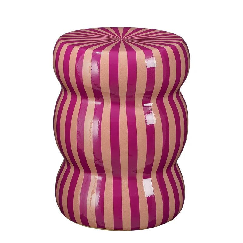Skipper bijzettafel paars - h44xd32cm
