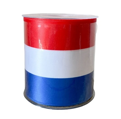 DC Exclusive lint rood-wit-blauw 100mm. Nederlandse vlag