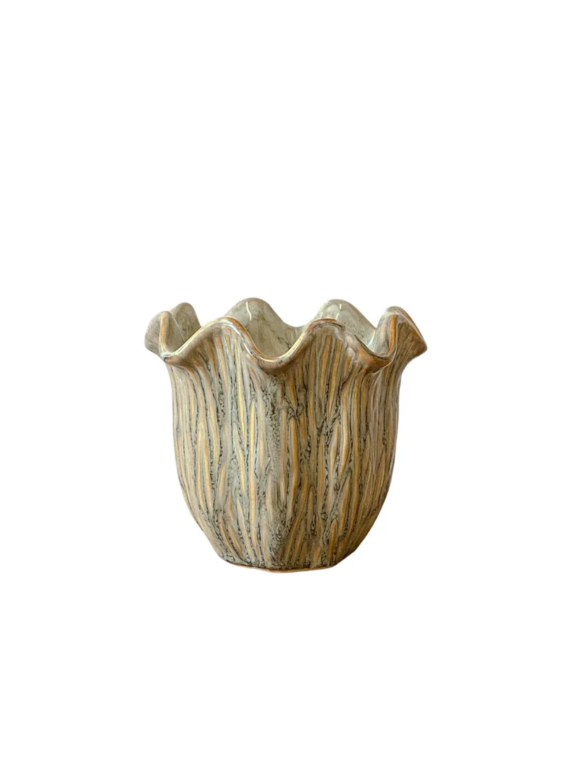 Pot ''Loire'' Keramiek D12 H10,5cm Bean Green
