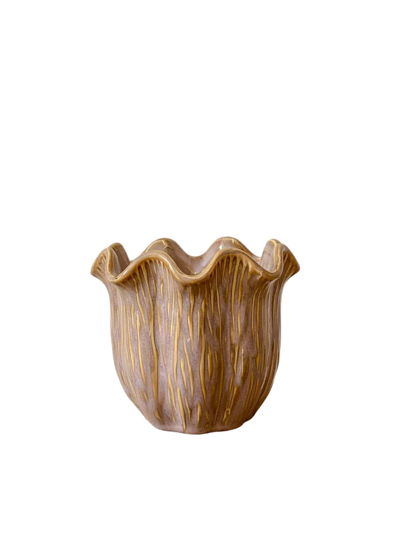 Pot ''Loire'' Keramiek D14 H12cm Old-Pink