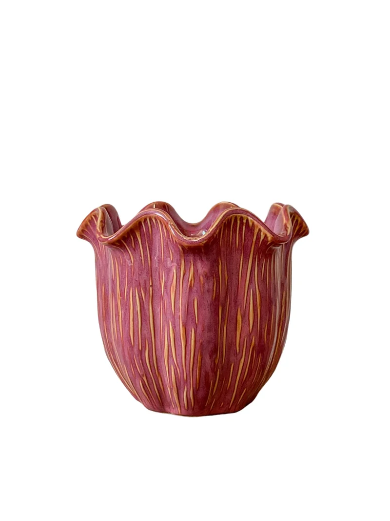 Pot ''Loire'' Keramiek D16,5 H14cm Cherry