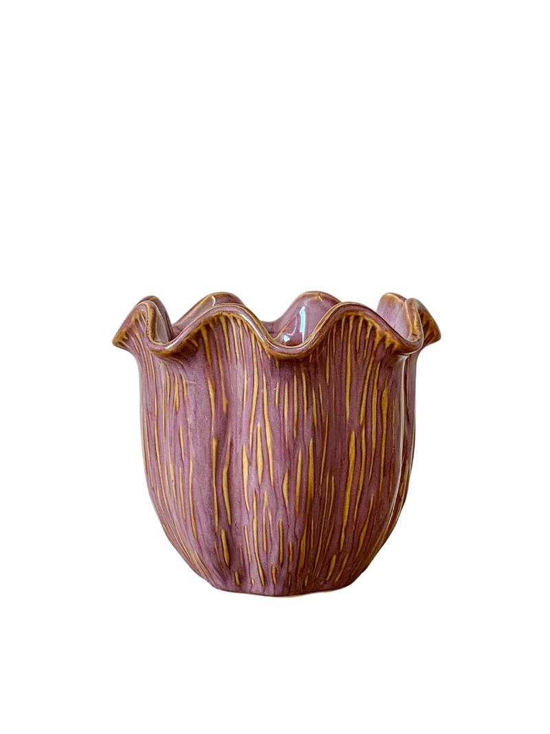 Pot ''Loire'' Keramiek D16,5 H14cm Lilac