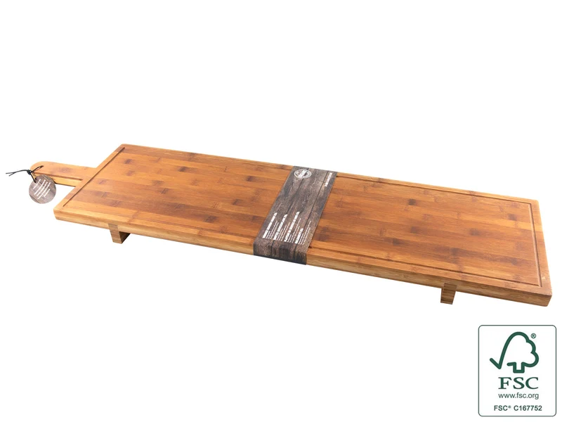 Serveerplank XXL bamboe 100x26x5,5cm