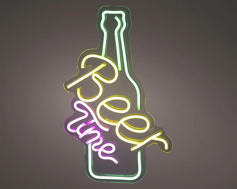 LED neon usb Beer time steady binnen multi 1.6cm x 29cm x 38cm