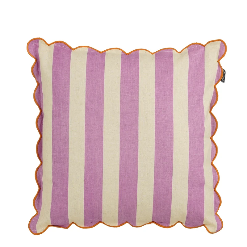 Kussen streep lila - l45xb45xh10cm