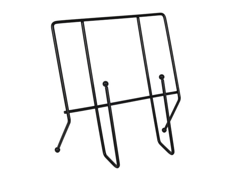 Kookboek standaard mat zwart 13x23x22,5cm