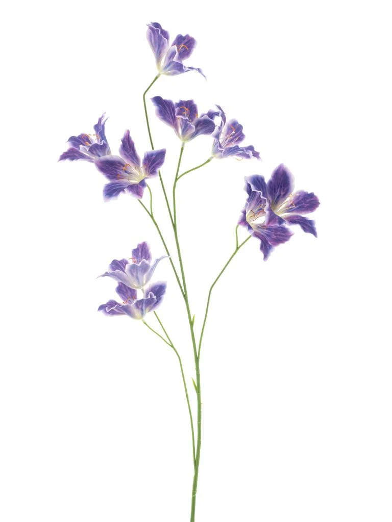 Wild lily spray purple 86cm