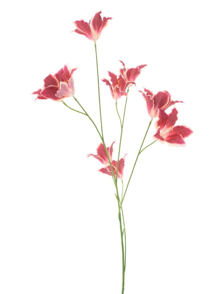Wild lily spray red 86cm