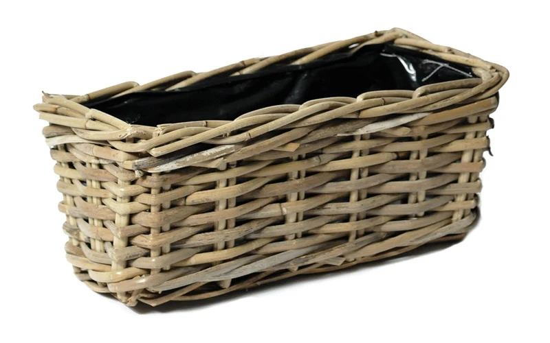 Rattan ''Kubu'' Rectangular Natural M H12xW14xL27cm