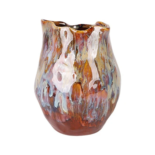 Vaas Karel Aardewerk D.18/H.23,5cm Multi