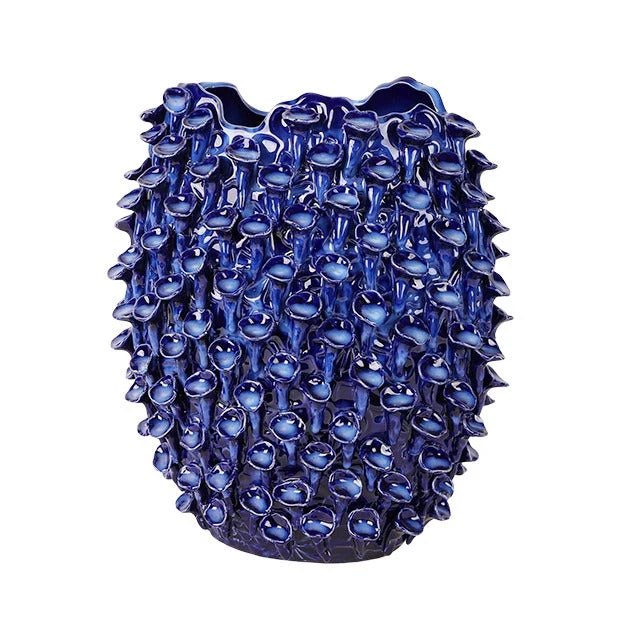 Vaas Martijn Aardewerk 28x15x33,5cm Donkerblauw
