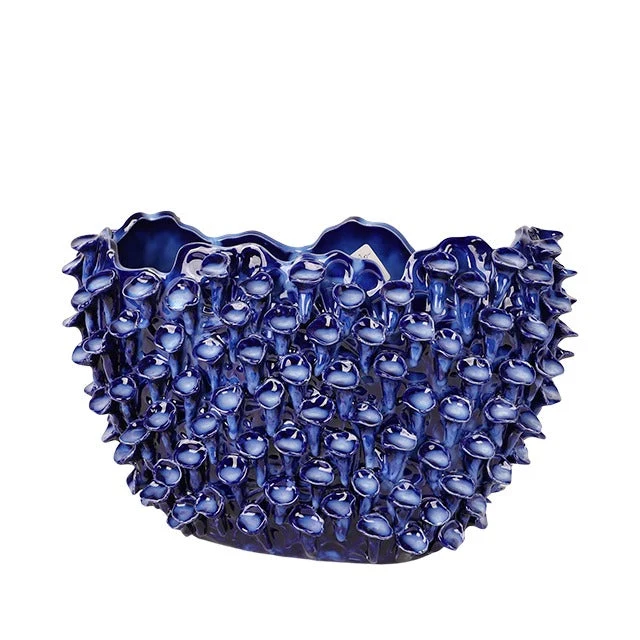 Vaas Martijn Aardewerk 36x16x23,5cm Donkerblauw