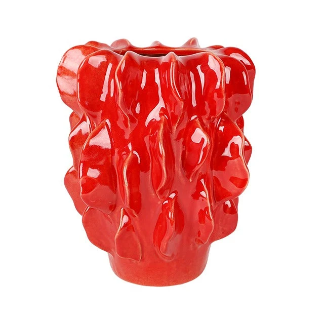 Vaas Maarten Aardewerk D.22/H.26cm Rood