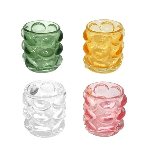 Theelicht houder D8,2 H9cm 4 assortie