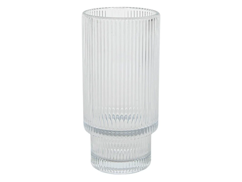Glas Lines clear stapel Ø7,7x14cm 460ml