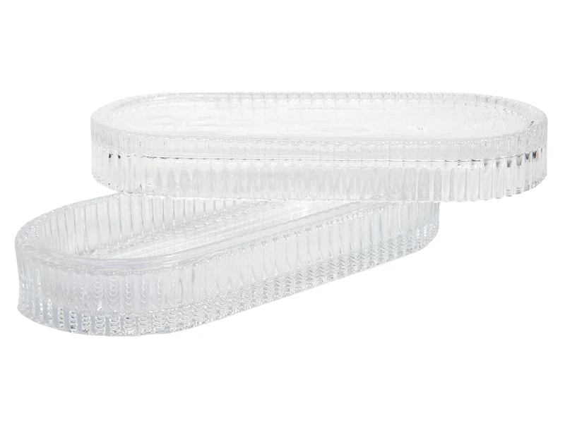 Bonbonniere lines clear 20x9x5,2cm