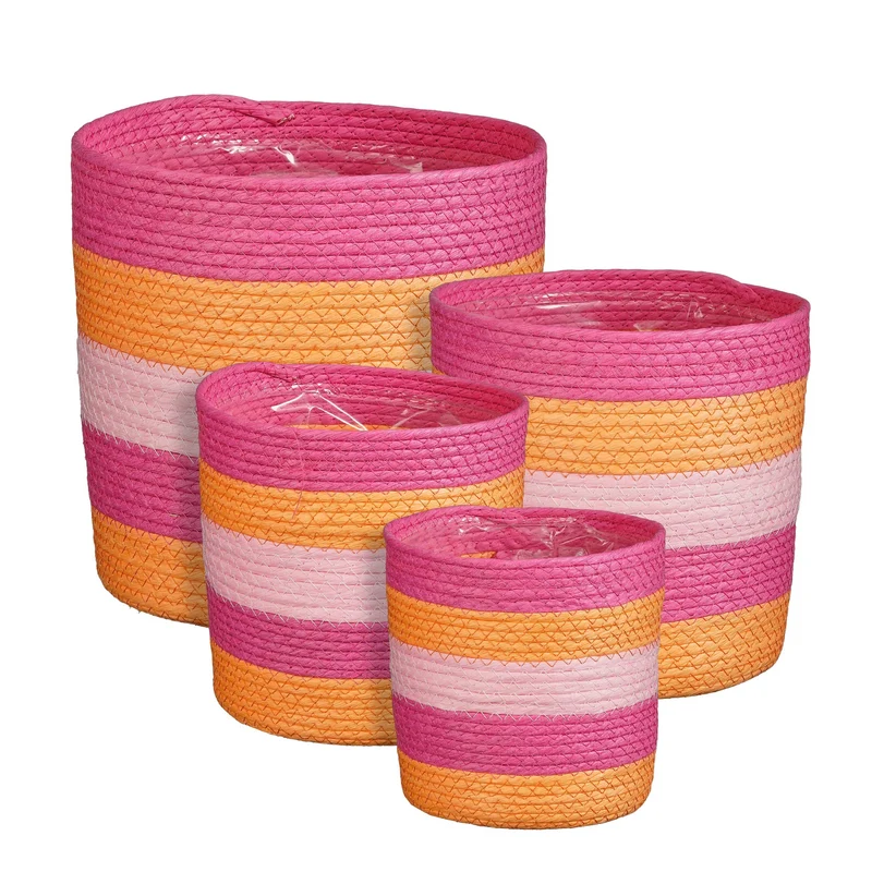 Birthe mand roze set van 4 - h25xd25cm