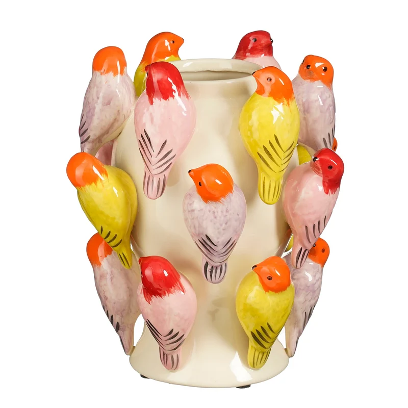 Birdy vaas wit - h27xd23cm