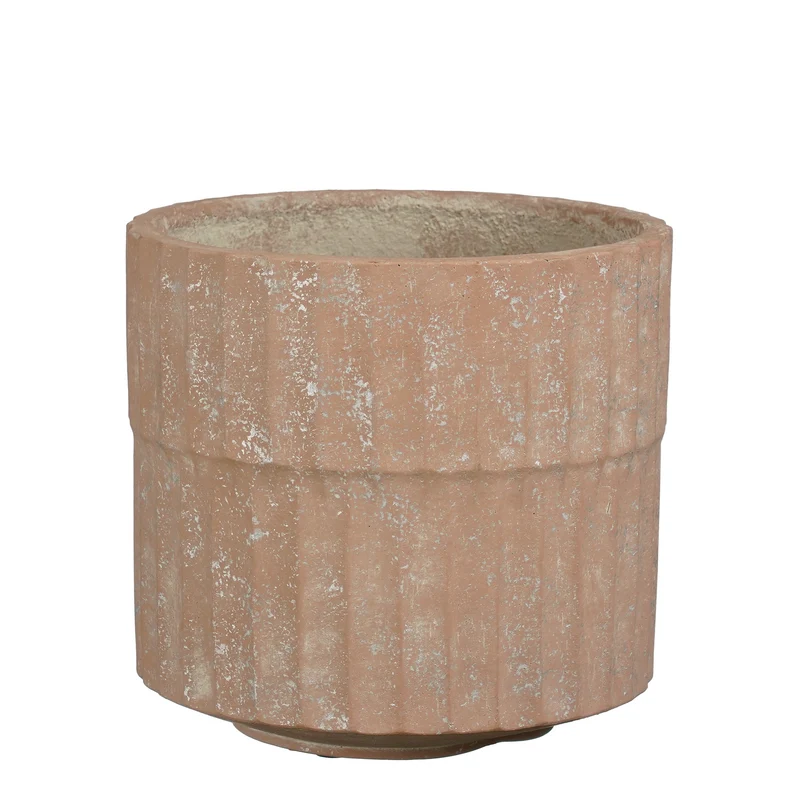 Apiro pot rond roze - h21xd22,5cm