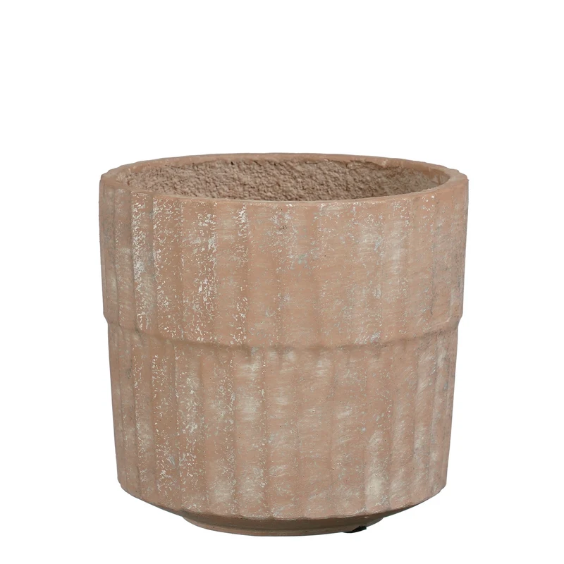 Apiro pot rond roze - h19xd20cm