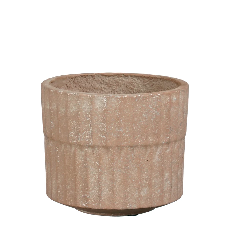 Apiro pot rond roze - h15xd17,5cm