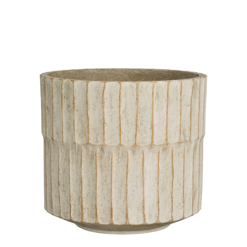 Apiro pot rond off white - h22xd24,5cm