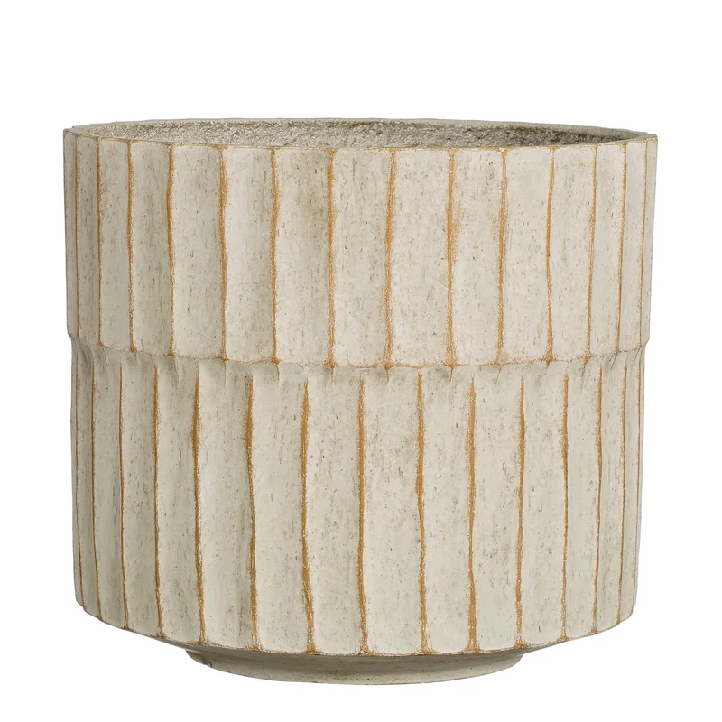 Apiro pot rond off white - h27xd31cm