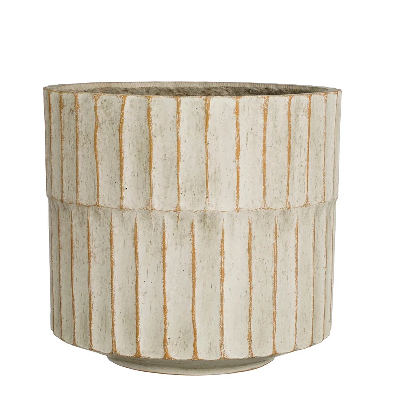 Apiro pot rond off white - h25,5xd27,5cm