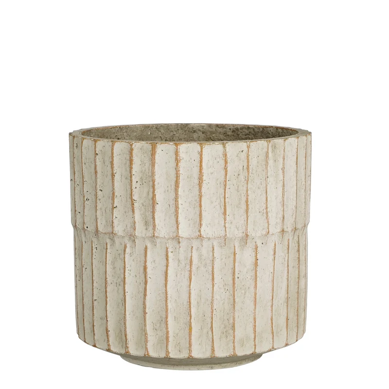 Apiro pot rond off white - h21xd22,5cm