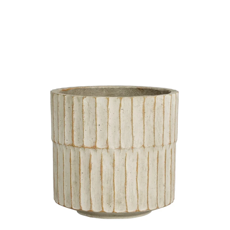 Apiro pot rond off white - h19xd20cm