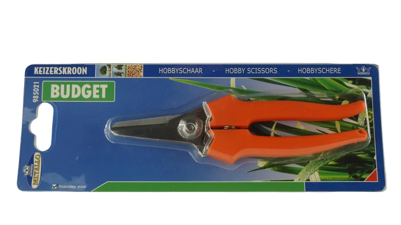 Combitang 19 cm Keizerskroon, Hobbyschaar, met lock, RVS, oranje