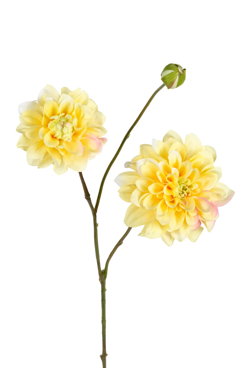 Dahlia l80cm geel